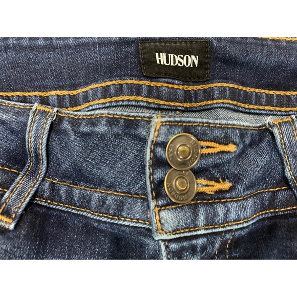 Hudson Blake Jeans 27x31 Bootcut Y2K Streetwear Low Rise Distressed Frayed Hem - Picture 4 of 8
